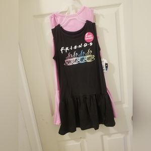 Two girls Friends dresses size 6/6x NWT